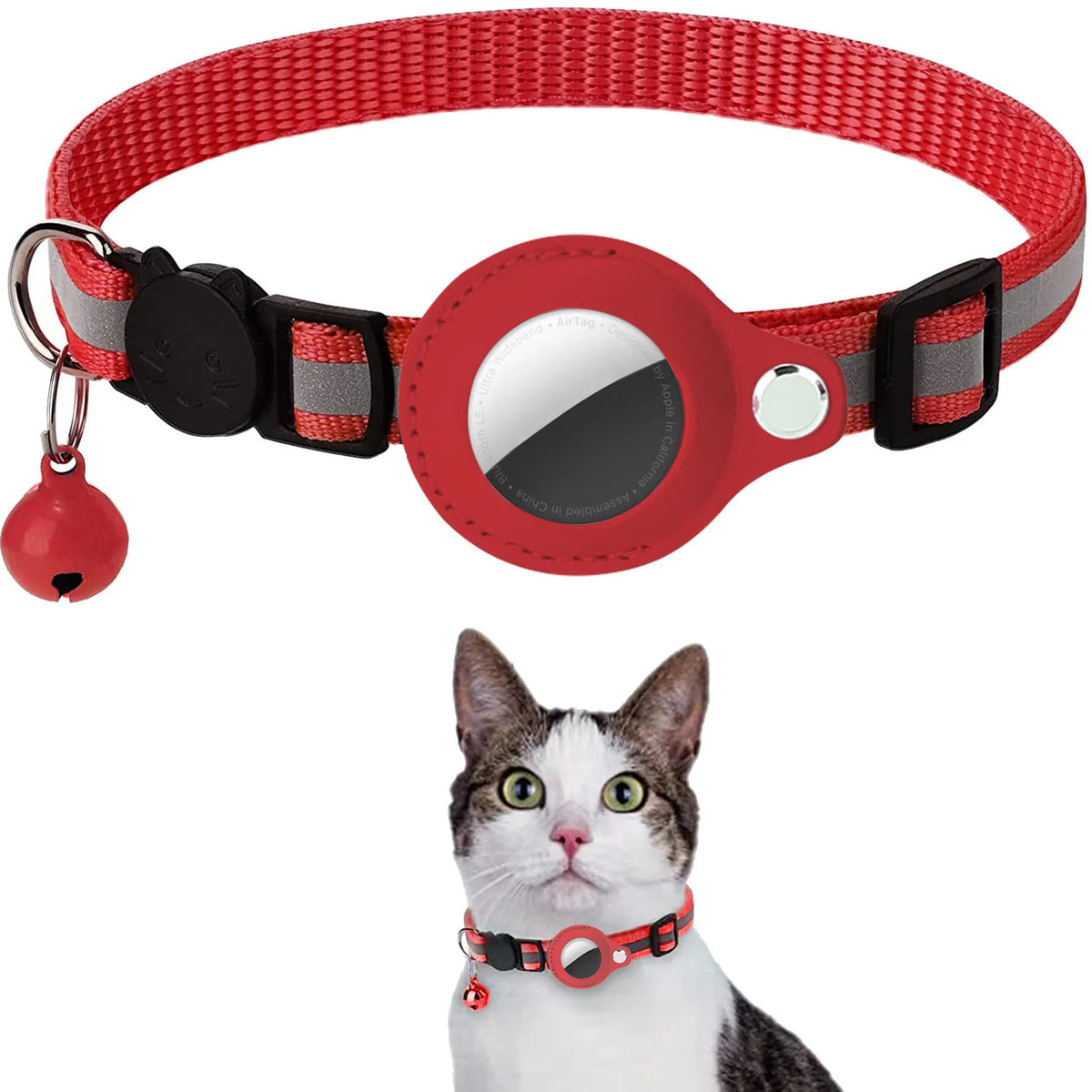 COLLAR PARA GATOS CON SOPORTE PARA LOCALIZADOR