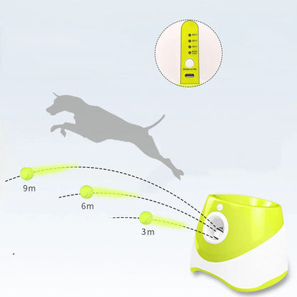 LANZADOR AUTOMATICO DE PELOTAS PARA MASCOTAS