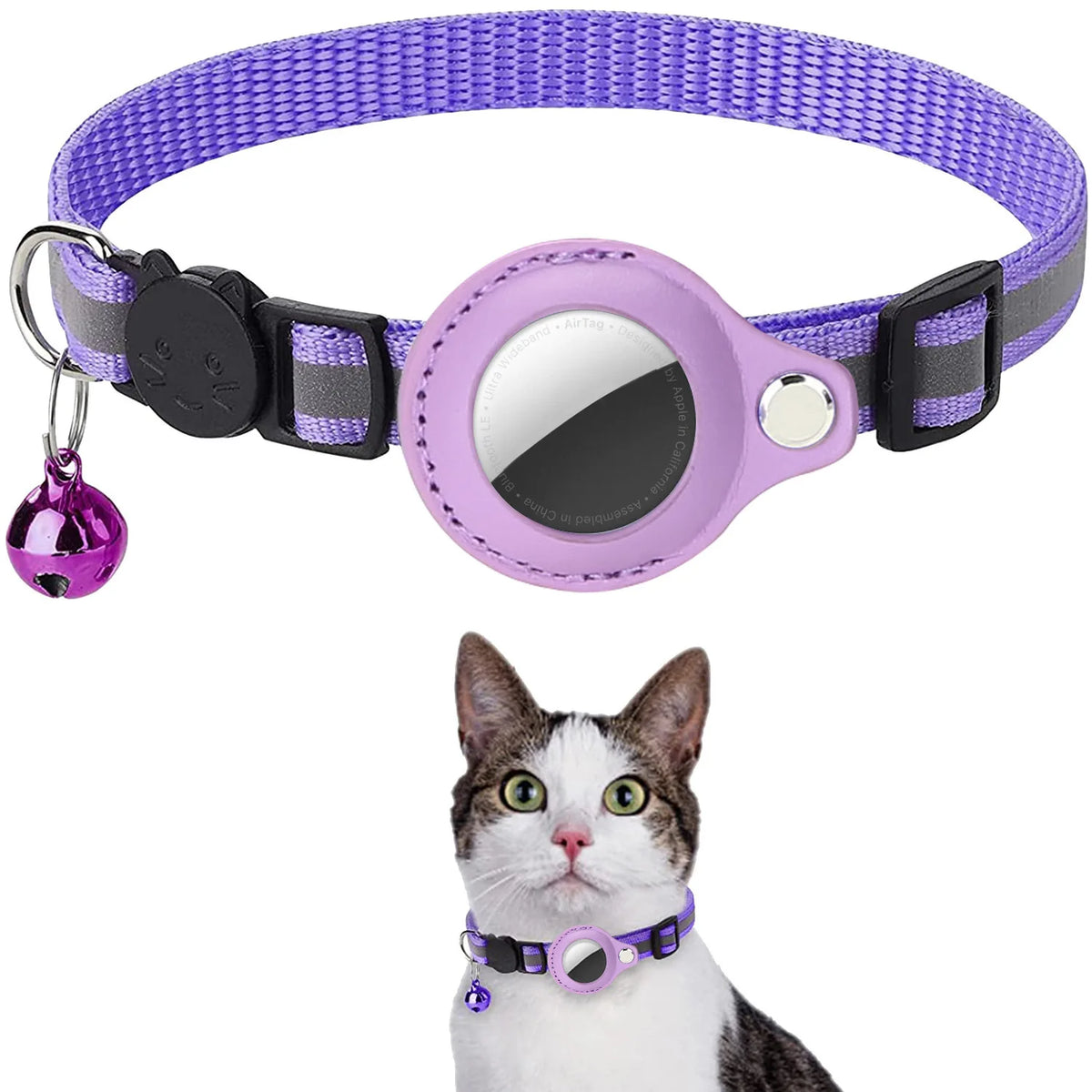 COLLAR PARA GATOS CON SOPORTE PARA LOCALIZADOR