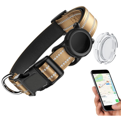 COLLAR PARA PERROS CON SOPORTE PARA LOCALIZADOR