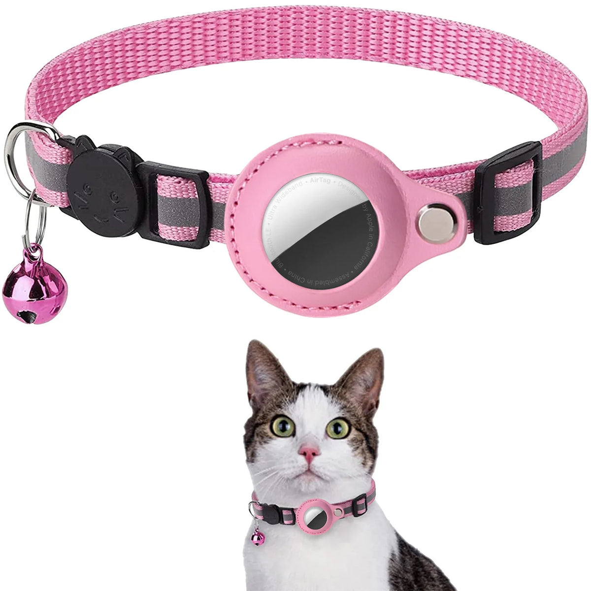 COLLAR PARA GATOS CON SOPORTE PARA LOCALIZADOR