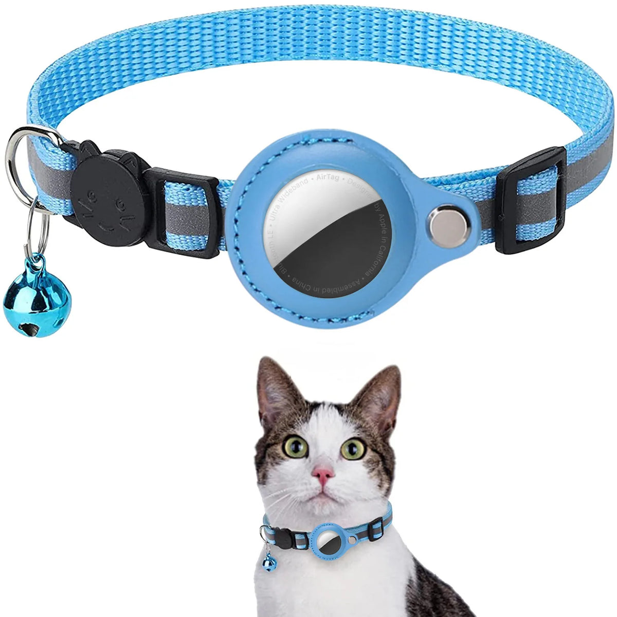 COLLAR PARA GATOS CON SOPORTE PARA LOCALIZADOR