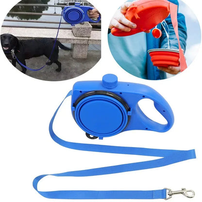4EN1 CORREA PARA PERROS CON BEBEDERO BOTELLA Y BOLSAS