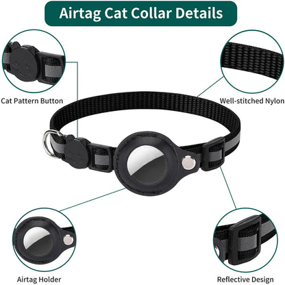 COLLAR PARA GATOS CON SOPORTE PARA LOCALIZADOR