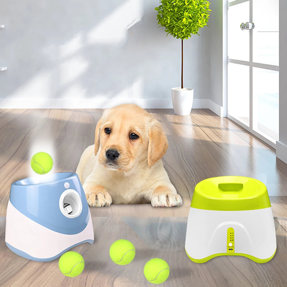 LANZADOR AUTOMATICO DE PELOTAS PARA MASCOTAS
