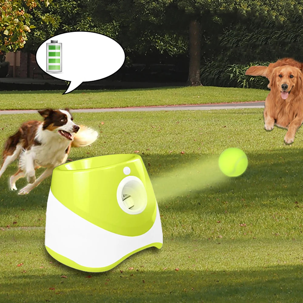 LANZADOR AUTOMATICO DE PELOTAS PARA MASCOTAS