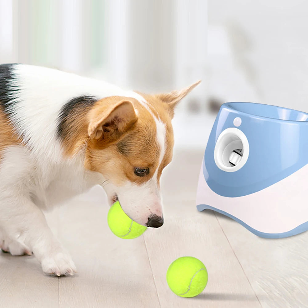 LANZADOR AUTOMATICO DE PELOTAS PARA MASCOTAS
